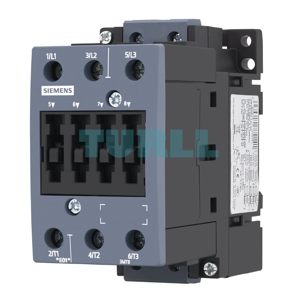 3MT8065-1AM00 Siemens Contactor AC-3 65A/30kW 400V size S2 Original Brand New 1 3MT8065-1AM00 Siemens Contactor AC-3 65A/30kW 400V size S2