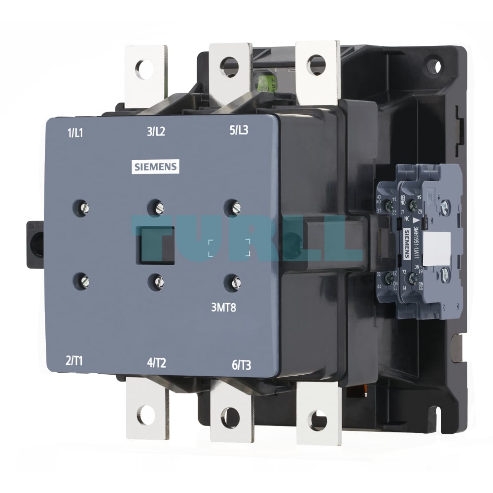 3MT8170-1AP07 Siemens Contactor AC-3 170A/90kW 400V Size S8 Original Brand New 1 3MT8170-1AP07 Siemens Contactor AC-3 170A/90kW 400V Size S8