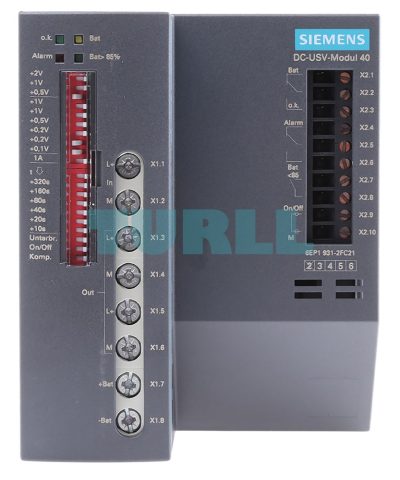 6EP1931-2FC21 SIEMENS SITOP DC UPS module 24 V/40 A uninterruptible power supply without interface Original Brand New