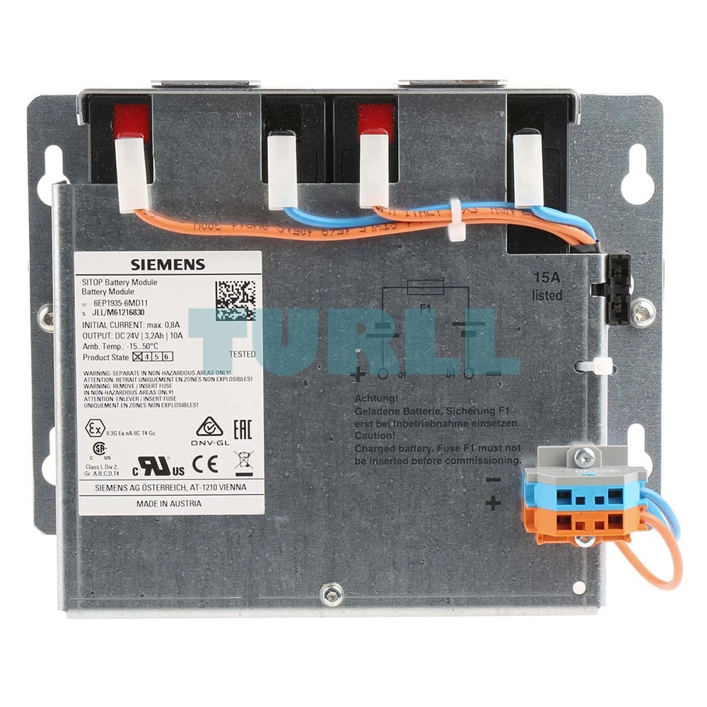 6EP1935 6MD11 SIEMENS SITOP Battery Module 24 V 3 2 Ah With Maintenance 