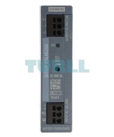 6EP3331-7SB00-0AX0 SIEMENS SITOP PSU6200 24 V/1.3 A stabilized power supply Original Brand New