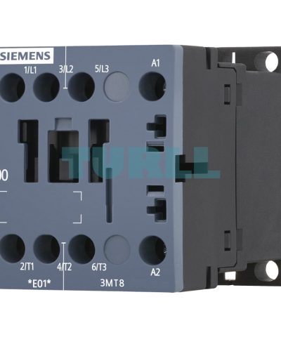 Siemens 3MT8006-1AF00 SIRIUS Contactor AC-3, 6A/2.2kW, 400V, 110V AC Coil, S00, Screw Terminal