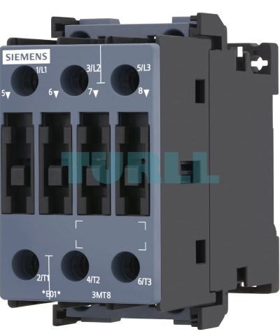 Siemens 3MT8018-1AQ00 Contactor AC-3, 18A/7.5kW,400V, W/O, AC 380V, 50Hz, size S0