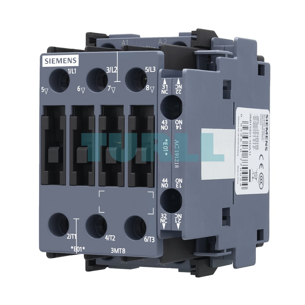 Siemens 3MT8018-1AQ03 Contactor AC-3, 18A/7.5kW, 400V, 380V, 50Hz, size S0, Screw Terminal Original Brand New 1 Siemens 3MT8018-1AQ03 Contactor AC-3, 18A/7.5kW, 400V, 380V, 50Hz, size S0, Screw Terminal