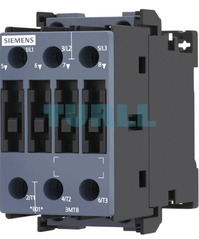 Siemens 3MT8018-1AV00 Contactor 18A/7.5kW, 400V AC Coil, 50Hz, S0 Screw Terminal