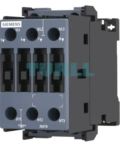 Siemens 3MT8025-1AM00 AC-3 Contactor, 25A/11kW, 400V, 220V AC, Size S0
