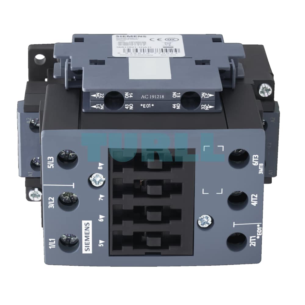 Siemens 3MT8050-1AH24 Contactor AC-3, 50A/22kW, 400V, 48VAC Coil, Size S2 Screw Terminal Original Brand New 2 Siemens 3MT8050-1AH24 Contactor AC-3, 50A/22kW, 400V, 48VAC Coil, Size S2 Screw Terminal