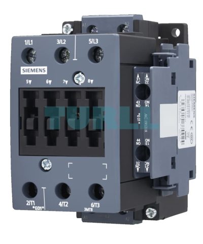 Siemens 3MT8050-1AP03 AC-3 Contactor 50A, 22kW, 230VAC, 3-Pole, S2