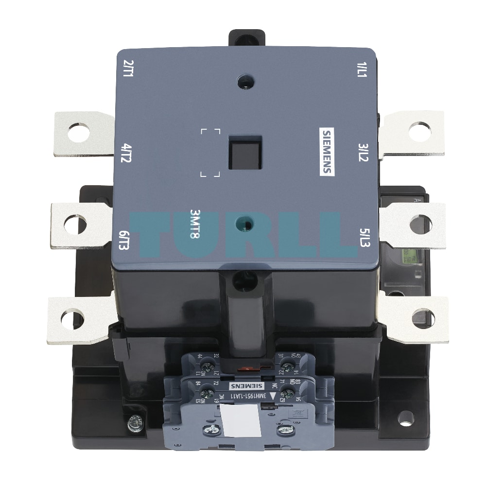 Siemens 3MT8120-1AQ07 AC-3 Power Contactor 120A, 55kW, 400V Original Brand New 4 Siemens 3MT8120-1AQ07 AC-3 Power Contactor 120A, 55kW, 400V