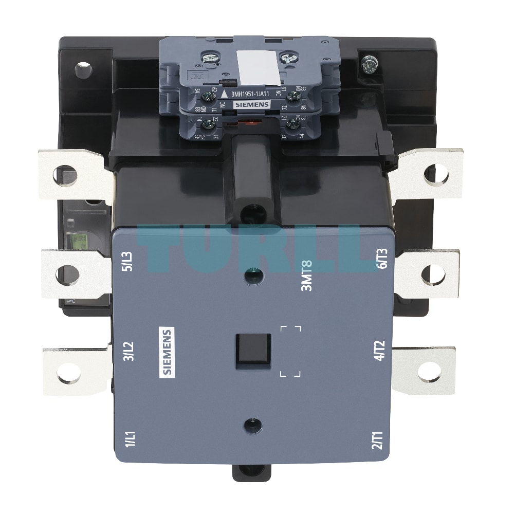 Siemens 3MT8120-1AQ07 AC-3 Power Contactor 120A, 55kW, 400V Original Brand New 2 Siemens 3MT8120-1AQ07 AC-3 Power Contactor 120A, 55kW, 400V