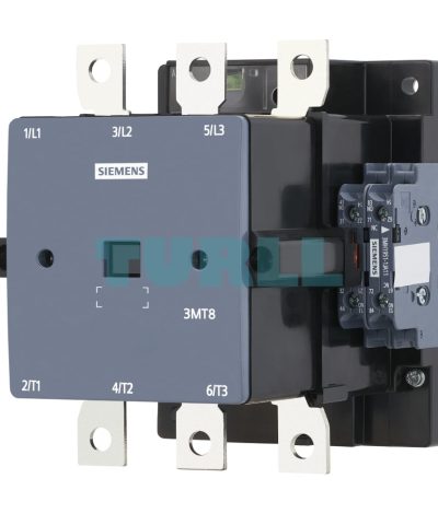 Siemens 3MT8140-1AG27 Contactor AC-3, 140A/75kW, 400V, 4NO4NC, 110 VAC, 50/60 Hz, 3-pole, size S6