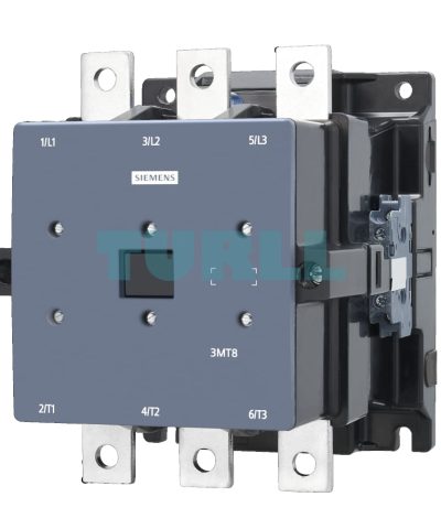 Siemens 3MT8400-1AQ24 Contactor AC-3, 400A/200kW, 400V, 2NO2NC, 380 VAC, 50/60 Hz, 3-pole,size S12