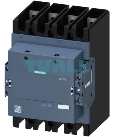 Siemens 3RT1364-6AE36 SIRIUS Power Contactor 350A, 4-Pole, AC-1, Wide-Range Coil