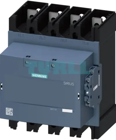 Siemens SIRIUS 3RT1375-6AE36 Power Contactor, 525A, AC-1, 4-Pole, 24-60V AC/DC Coil, S12 Frame