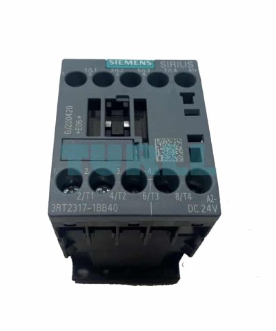 Siemens SIRIUS 3RT2317-1BB40 Contactor 4-Pole, 22A (AC-1), 24V DC Coil, Screw Terminal, Size S00