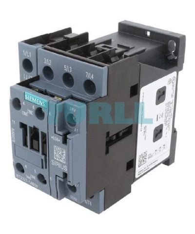 Siemens SIRIUS 3RT2327-1AB00 4-Pole AC-1 Contactor, 50A, 24V AC, S0 Size, Screw Terminal