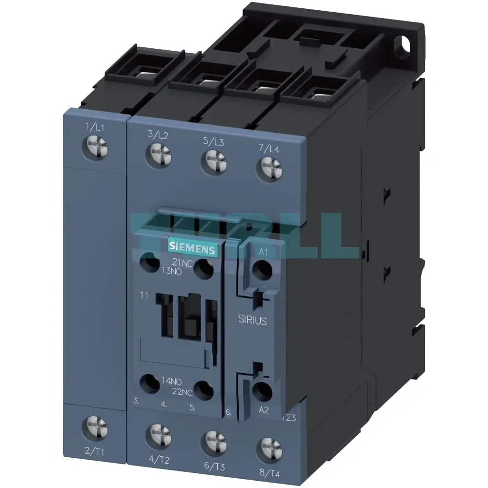 Siemens SIRIUS 3RT2336-1NB30-4AA0 Power Contactor 51A, 22kW, 4-Pole, AC/DC Coil, S2 Size with Varistor Original Brand New 1 Siemens SIRIUS 3RT2336-1NB30-4AA0 Power Contactor 51A, 22kW, 4-Pole, AC/DC Coil, S2 Size with Varistor