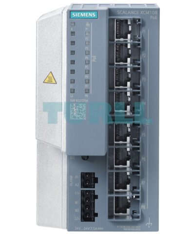 6GK5108-0RA00-2AC2 SIEMENS SCALANCE XCM108PoE unmanaged IE Switch with 8x RJ45 PoE ports