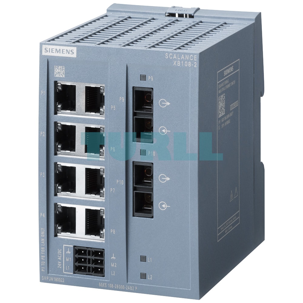 6GK5108-2BD00-2AB2 SIEMENS SCALANCE XB108-2 Unmanaged IE Switch Original Brand New 1 6GK5108-2BD00-2AB2 SIEMENS SCALANCE XB108-2 unmanaged Industrial Ethernet Switch