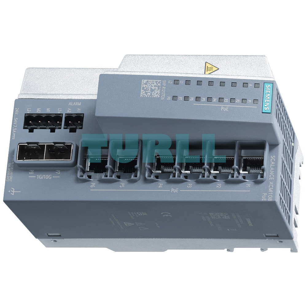6GK5108-2RS00-2AC2 SIEMENS SCALANCE XCM108PoE (6x100/1000 Mbps RJ45, PoE) Unmanaged IE Switch Original Brand New 3 6GK5108-2RS00-2AC2 SIEMENS SCALANCE XCM108PoE (6x100/1000 Mbps RJ45, PoE) Unmanaged IE Switch Original Brand New - Image 3