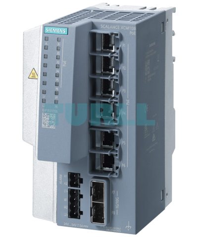 6GK5108-2RS00-2FC2 SIEMENS SCALANCE XCH108PoE unmanaged Ethernet switch with 6x PoE RJ45 and 2x 10G SFP