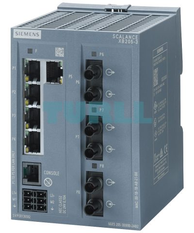 6GK5205-3BB00-2TB2 SIEMENS SCALANCE XB205-3 Industrial Ethernet Switch with RJ45 and ST Fiber Ports EtherNet/IP