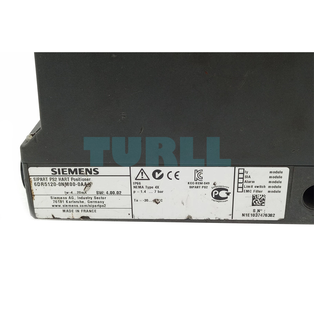 6DR5120-0NM00-0AA0 SIEMENS Exclusive SIPART PS2 Electropneumatic Positioner Original Brand New 4 6DR5120-0NM00-0AA0 SIEMENS SIPART PS2 Positioner