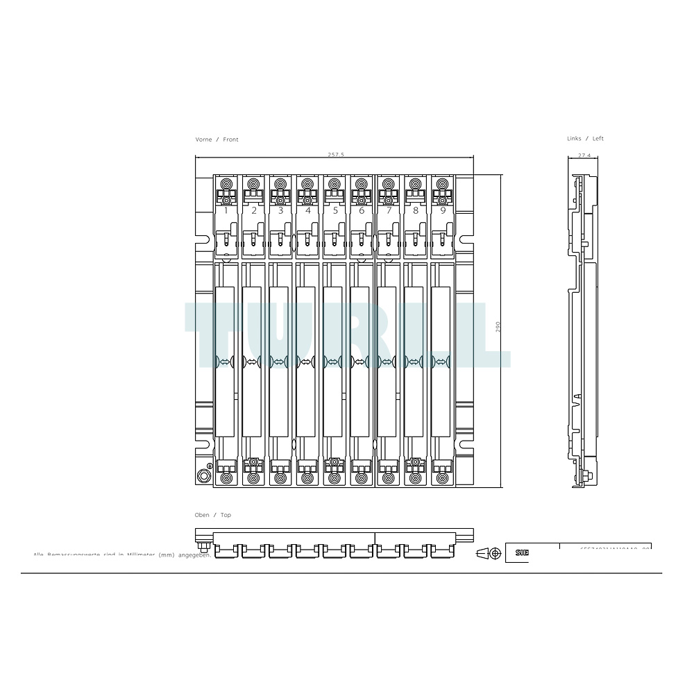 6ES7403-1JA11-0AA0 SIEMENS Exclusive SIMATIC S7-400 ER2 Aluminum Extension Rack 9-Slot Original Brand New 2 6ES7403-1JA11-0AA0 SIEMENS SIMATIC S7-400 ER2 Aluminum Extension Rack 9-Slot