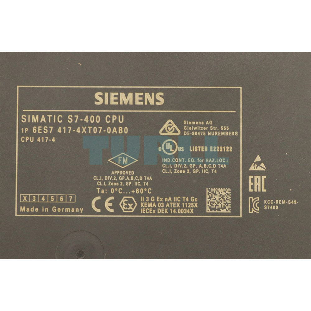 6ES7417-4XT07-0AB0 SIEMENS Exclusive SIMATIC S7-400 CPU Original Brand New 4 6ES7417-4XT07-0AB0 SIEMENS SIMATIC S7-400 CPU