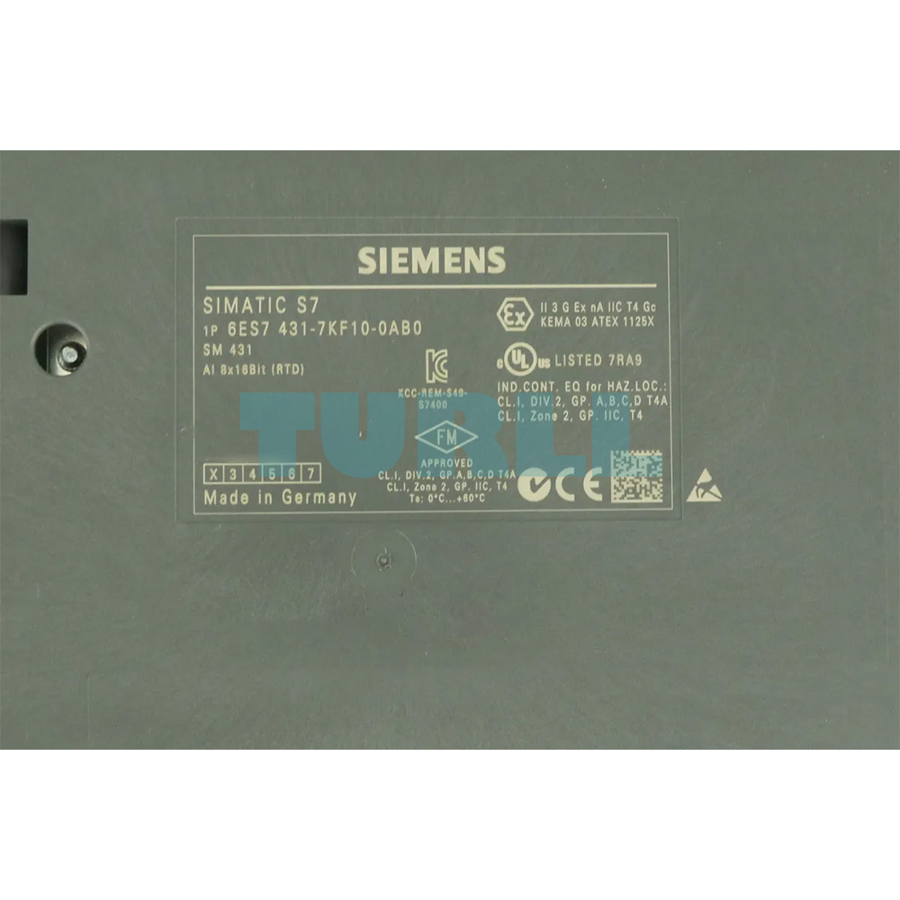 6ES7431-7KF10-0AB0 SIEMENS Exclusive SIMATIC S7-400 Analog Input Module Original Brand New 4 6ES7431-7KF10-0AB0 SIEMENS S7-400 Analog Input Module