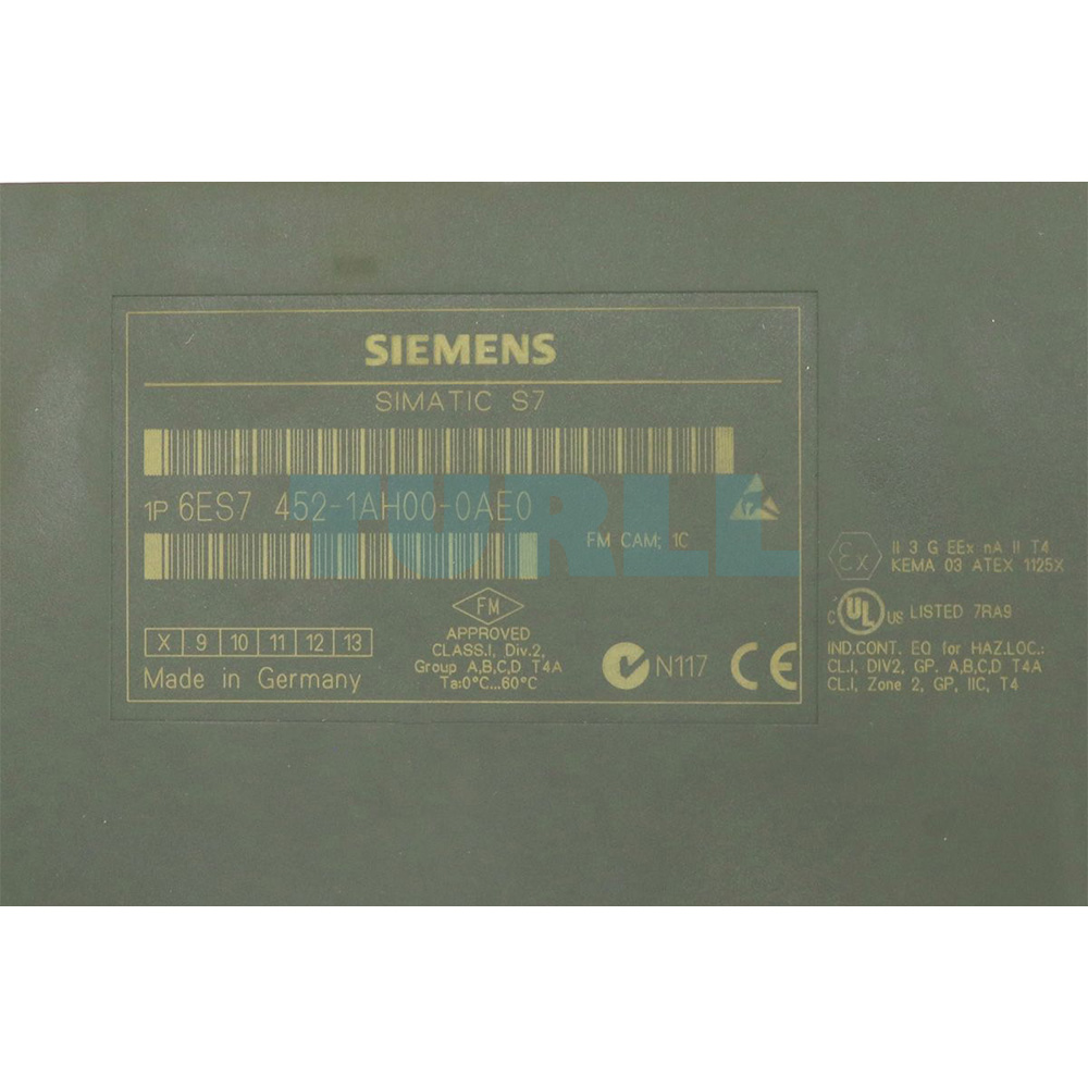 6ES7452-1AH00-0AE0 SIEMENS Exclusive SIMATIC S7-400 Cam Controller FM 452 Original Brand New 4 6ES7452-1AH00-0AE0 SIEMENS FM 452 Cam Controller Module