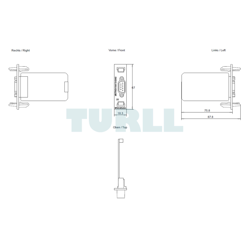 6ES7963-1AA10-0AA0 SIEMENS Exclusive SIMATIC S7-400 RS232 Interface Module Original Brand New 5 6ES7963-1AA10-0AA0 SIEMENS RS232 Interface Module