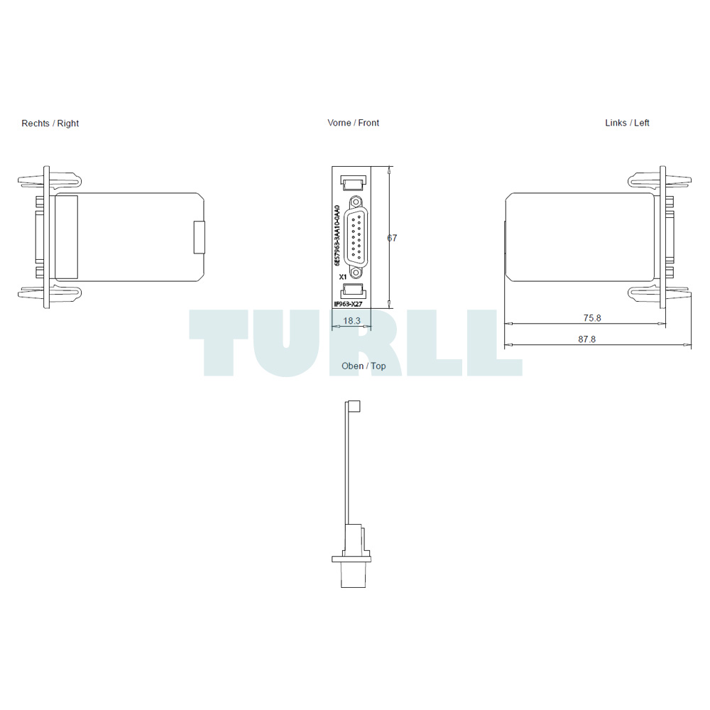 6ES7963-3AA10-0AA0 SIEMENS Exclusive SIMATIC S7-400 Interface Module Original Brand New 2 6ES7963-3AA10-0AA0 SIEMENS Interface Module SIMATIC S7-400