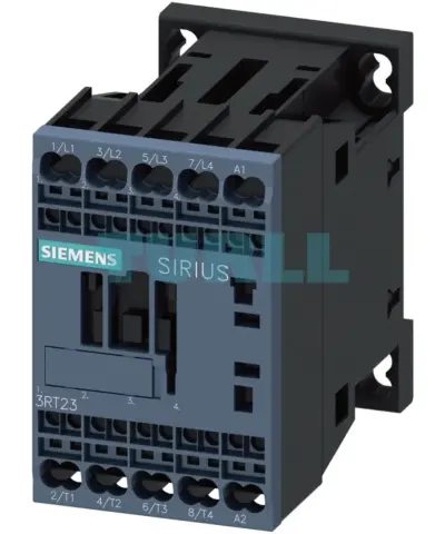 Siemens 3RT2317-2AH00 Contactor, 4-Pole, AC-1, 22A, 48V AC Coil, Spring-Loaded Terminal