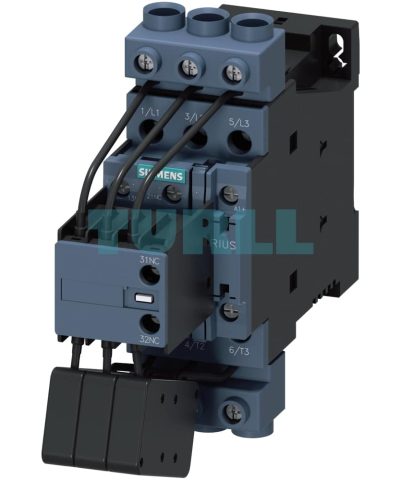 Siemens 3RT2628-1BF45 SIRIUS Capacitor Contactor 33 kVAr, 400V, 110V DC Coil, Size S0