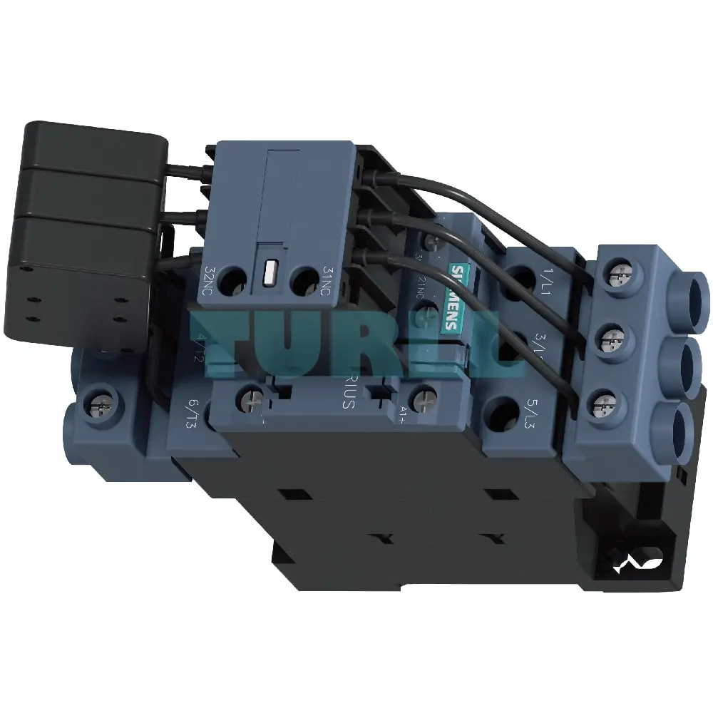 Siemens 3RT2628-1NP35 SIRIUS Capacitor Contactor 33 kVAr 400V, S0, 200-280V AC/DC, Screw Terminal Original Brand New 4 Siemens 3RT2628-1NP35 SIRIUS Capacitor Contactor 33 kVAr 400V, S0, 200-280V AC/DC, Screw Terminal