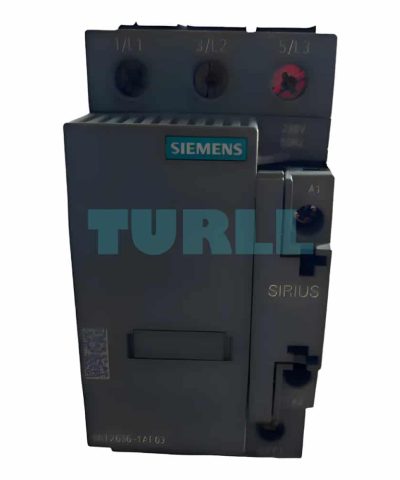 Siemens 3RT2636-1AP03 SIRIUS Capacitor Contactor, S2 Size, 50 kVAr / 400V, 3-Pole, 230V AC Coil, 1 NO + 1 NC Auxiliary Contact