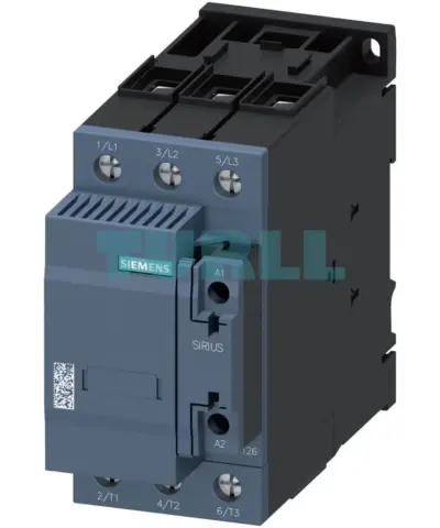 Siemens 3RT2636-1AV05 SIRIUS Capacitor Contactor 50 kVAr, 400V, S2 Size
