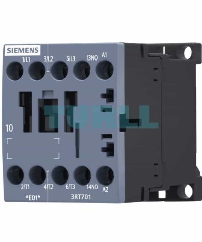 Siemens 3RT7017-1AF01 Contactor AC-3 12A, 5.5kW, 400V, 1NO, 110V AC Coil, Screw Terminal