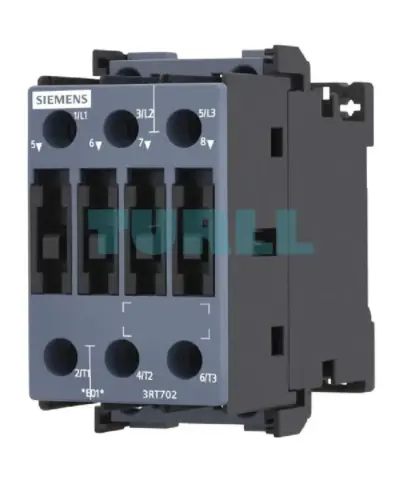 Siemens SIRIUS 3RT7025-1AN20 Contactor, AC-3 18A, 7.5kW, 400V, 220V AC Coil, Size S0, Screw Terminals