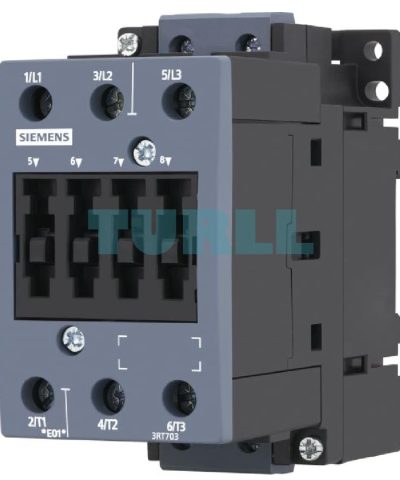 Siemens 3RT7035-1AM00 Contactor AC-3, 40A, 18.5kW, 220V AC, 3-Pole, Size S2