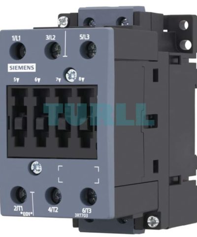Siemens 3RT7036-1AC20 Contactor 50A, 22kW, 24V AC, S2 Size with Screw Terminals