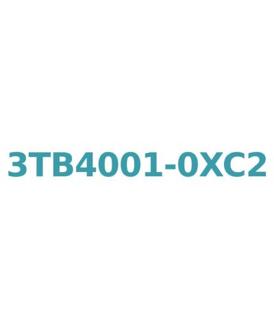Siemens 3TB4001-0XC2 Contactor, 9A, 4kW, 24V AC Coil, 1NC Auxiliary Contact