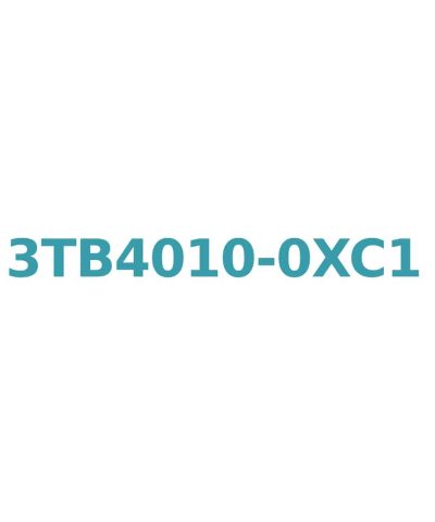 Siemens 3TB4010-0XC1 Contactor 24V AC, 9A, 4kW, Size 0, 1 NO Auxiliary, Screw Terminal