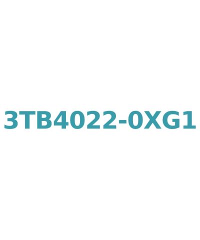 Siemens 3TB4022-0XG1 Contactor AC 60Hz, 110V, 9A, 4kW, 1NO+1NC Auxiliary, Screw Terminal