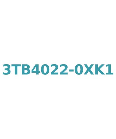 Siemens 3TB4022-0XK1 Contactor, 120V AC, 9A, 4kW Size 0, 1NO + 1NC