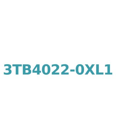 Siemens 3TB4022-0XL1 Contactor 9A, 4kW, 230V AC Coil 1NO+1NC Aux Size 0
