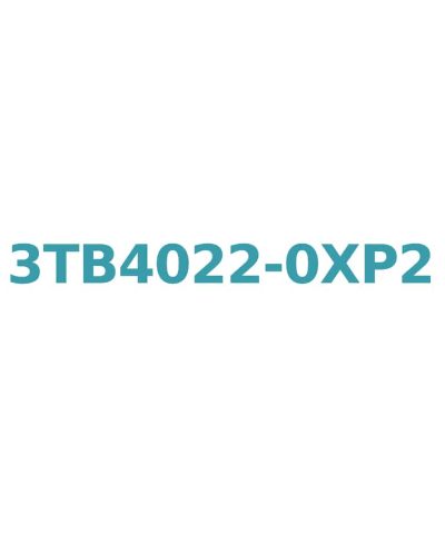 Siemens 3TB4022-0XP2 Contactor, 9A, 4kW, 240V AC, 1NO+1NC Aux, Size 0
