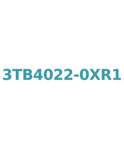 Siemens 3TB4022-0XR1 Contactor: 440V, 9A, 4kW Size 0 Screw Connection