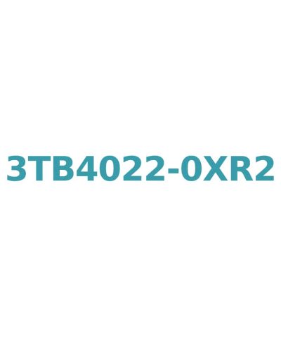 Siemens 3TB4022-0XR2 Contactor 9A, 4kW, 400V, AC-3, Size 0, Screw Connection